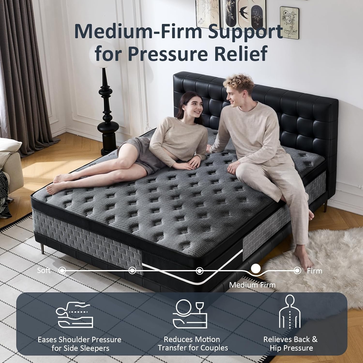 260227 Twin Mattress 10 inch, Hybrid Mattress in a Box, US Certified