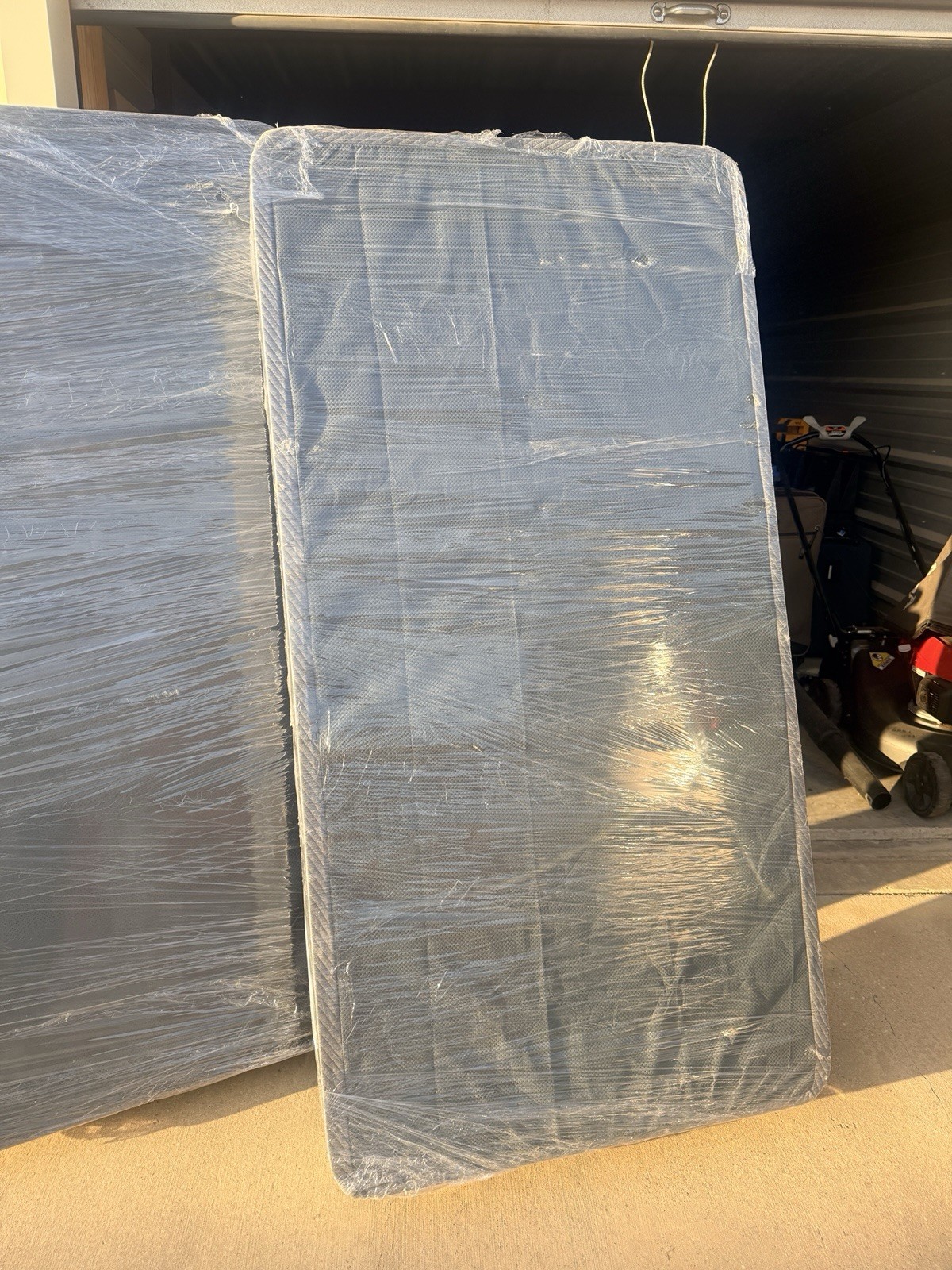 Assorted Rectangle Mattresses & Bed Frames, Geometric, White Black Gray