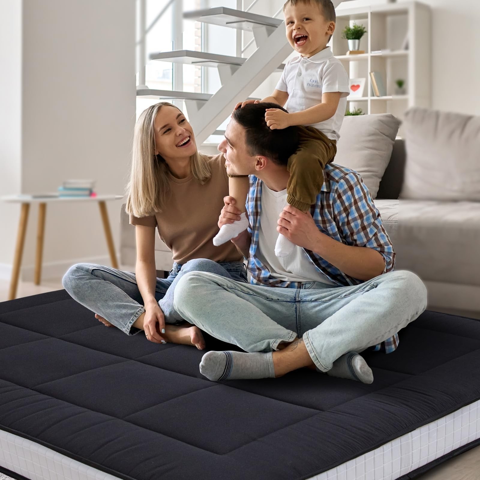 6″ Extra Thick Foldable Floor Futon Mattress, Tatami Pad for Adults, Roll Up …