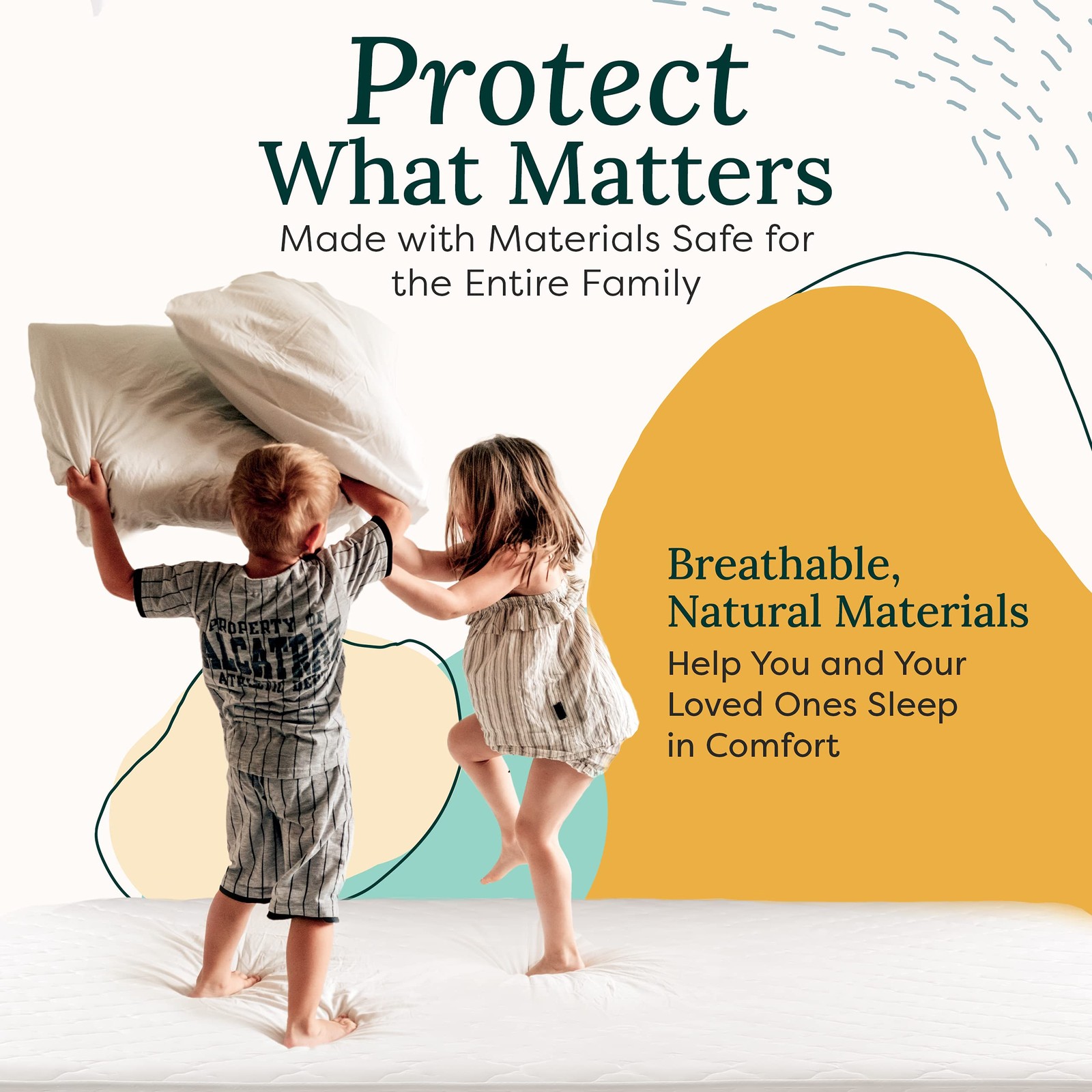 Zen Mattress Pad Cover – Cooling Bed Topper & Waterproof Protector w/Deep Poc…