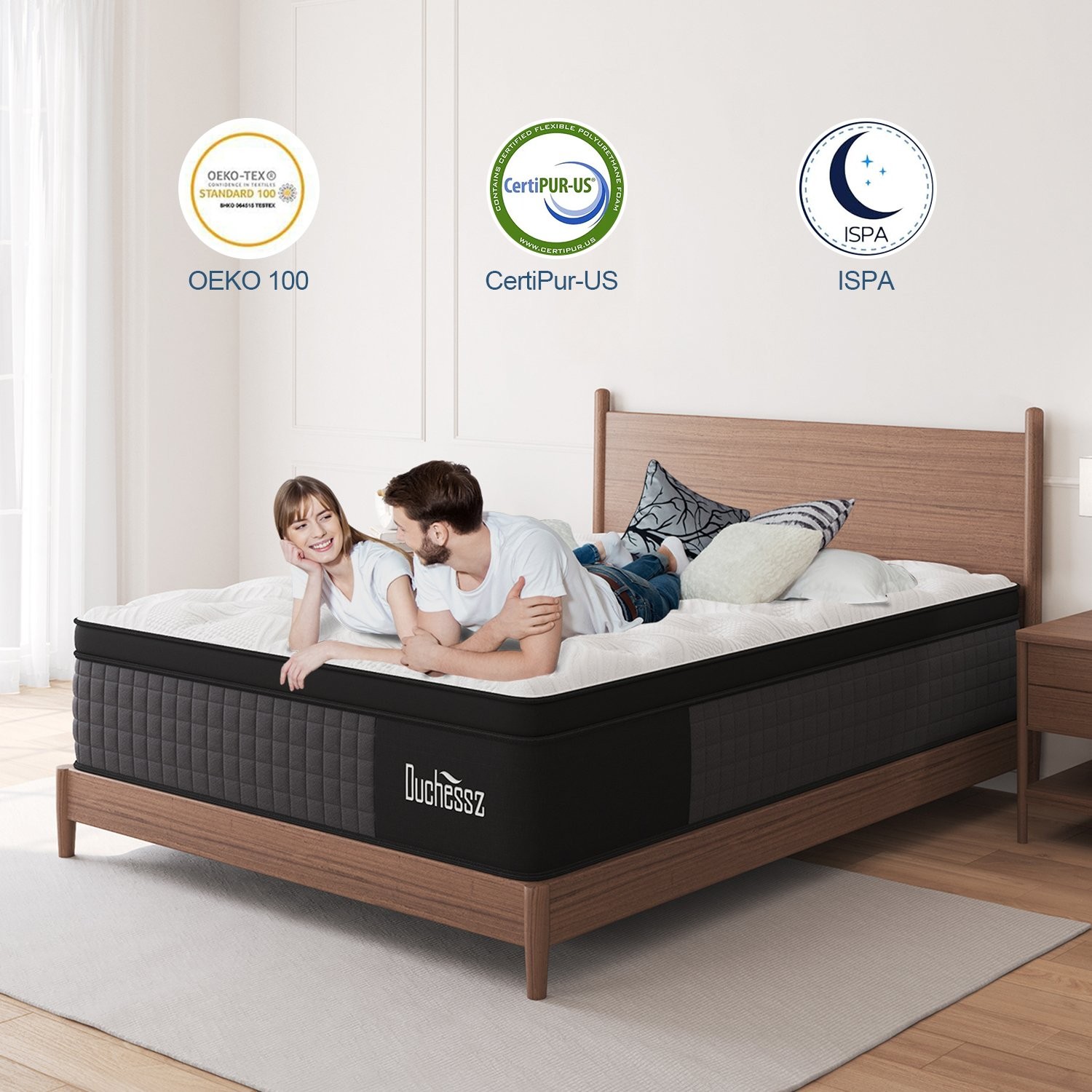 10″12″ 14″ Twin Full Queen King Size Gel Memory Foam Spring Mattress In A Box