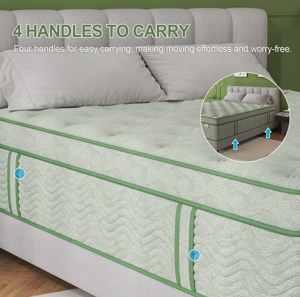 King Hybrid Mattress 10in Gel Memory Foam Euro Top Medium Firm Colchon King Bed