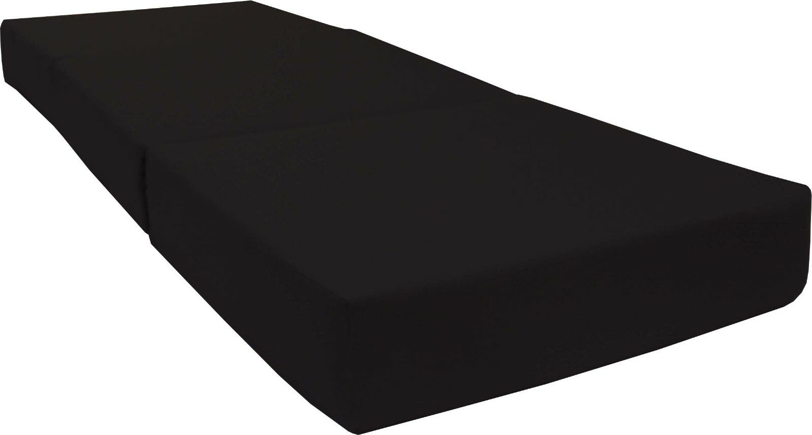 Trifold Foam Beds, Foldable Mats, Cushions, Seats 1.8 Density 6x27x75 Black