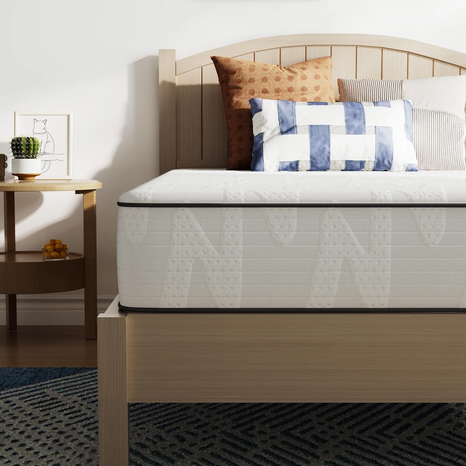 8 Inch Twin Mattress in a Box, Hypoallergenic & Back Pain Relief, Hybrid Twin…
