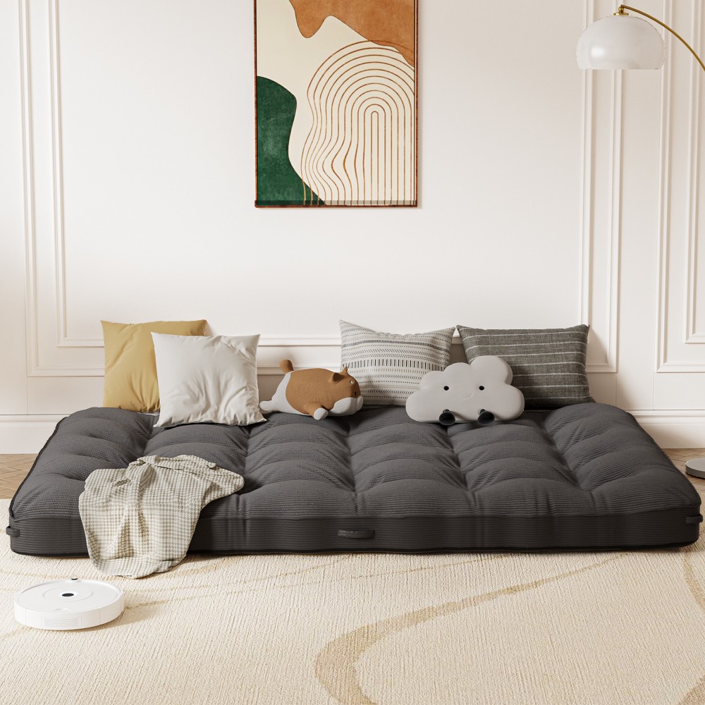 8 inch Floor Mattress Futon Mattress Sleeping Pad Foldable Roll Up Mat