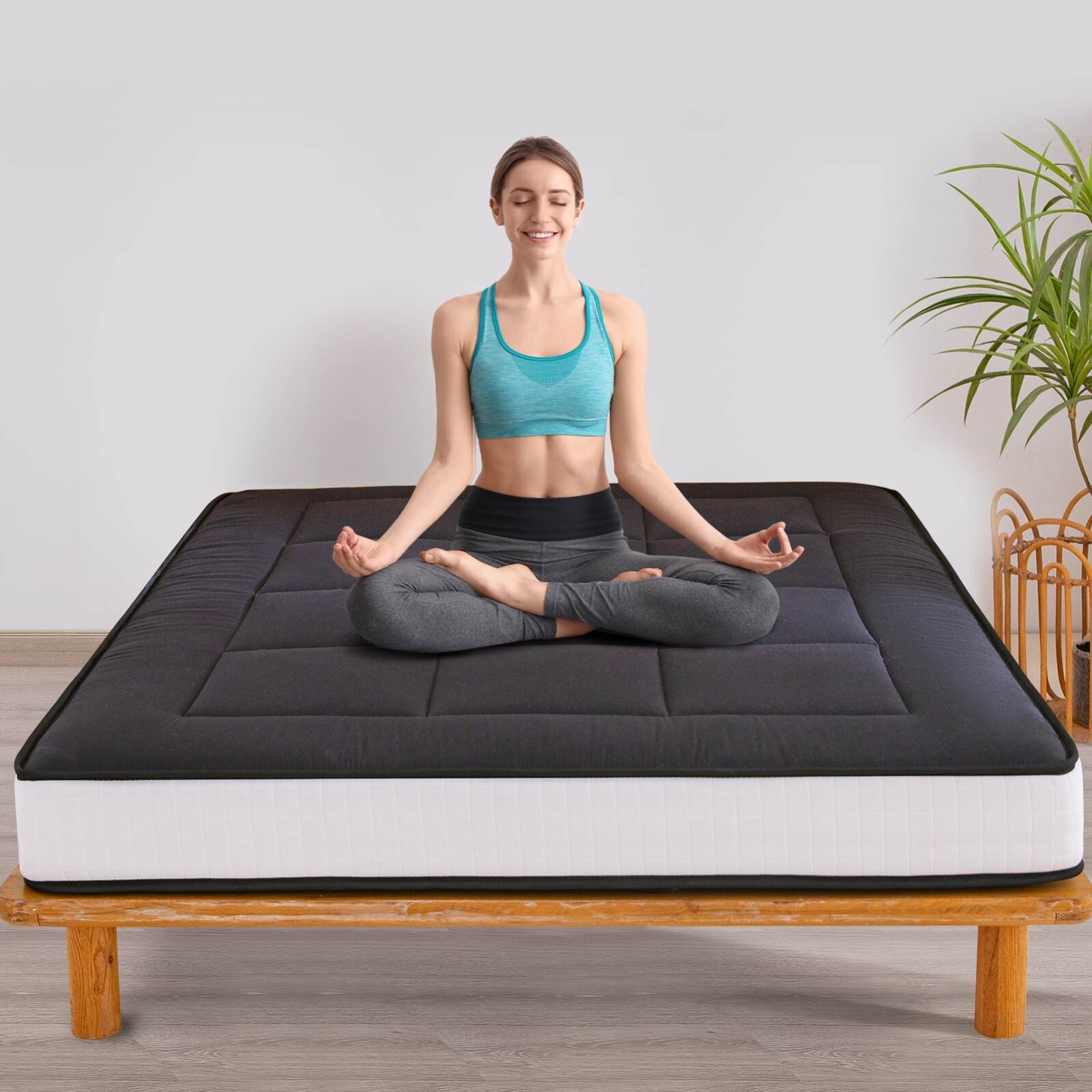 8” Extra Thick Japanese Floor Futon Mattress Folding Sleeping Floor Guest Pad