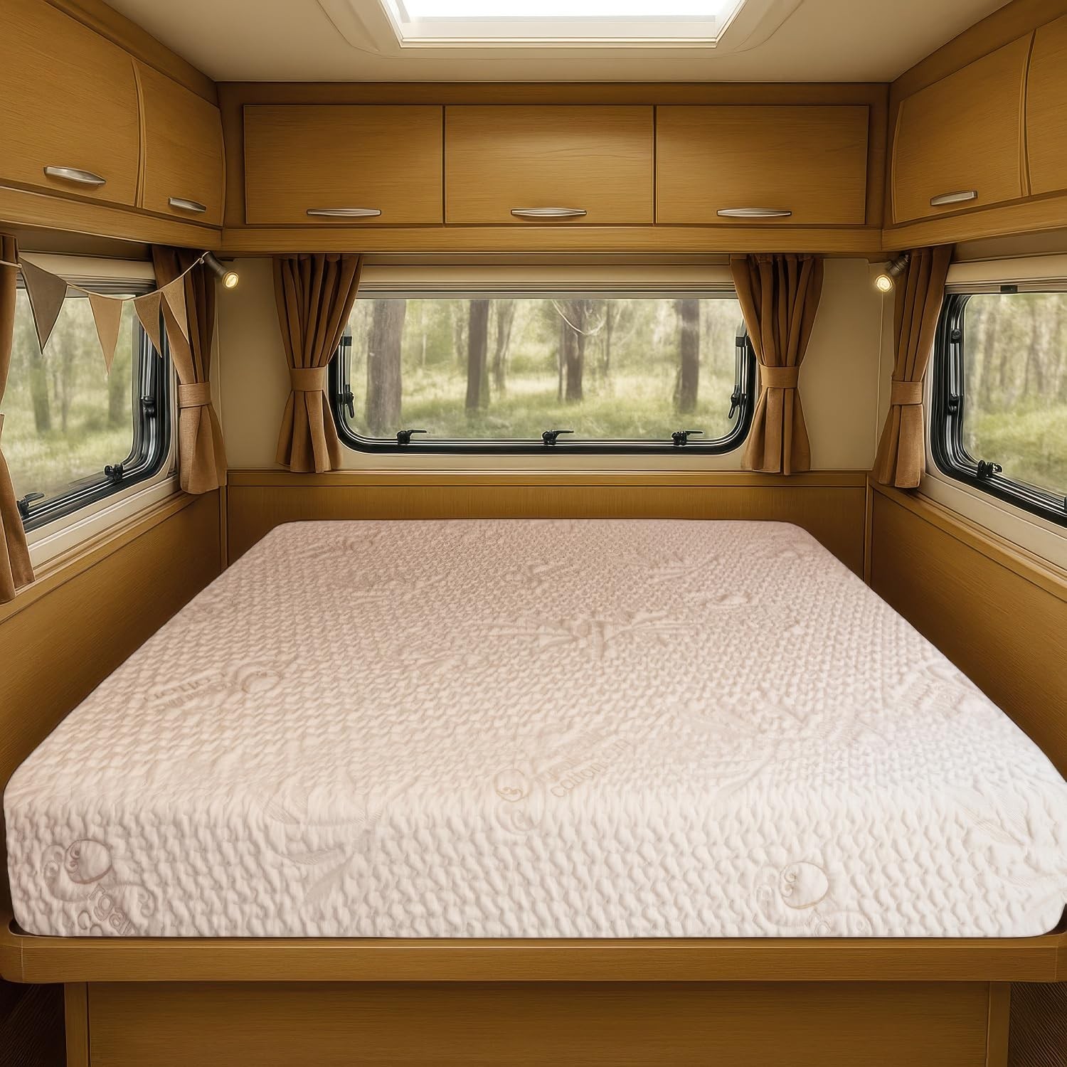 Foamma 4” x 24” x 72” Truck, Camper, RV Travel Visco Gel Memory Foam Bunk Mattre