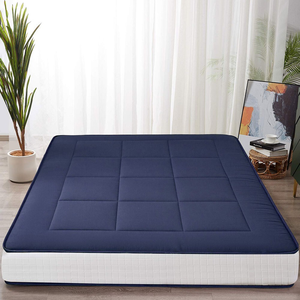 8” Extra Thick Japanese Floor Futon Mattress Folding Sleeping Floor Guest Pad