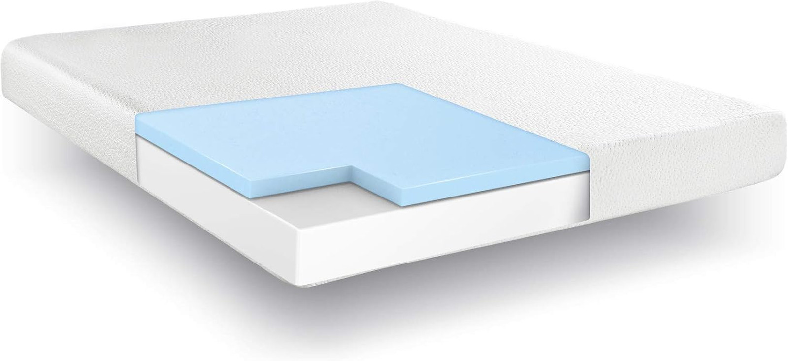 Memory Foam 8-Inch Mattress, Certipur-Us Certified, Mattress in a Box, Queen, Wh