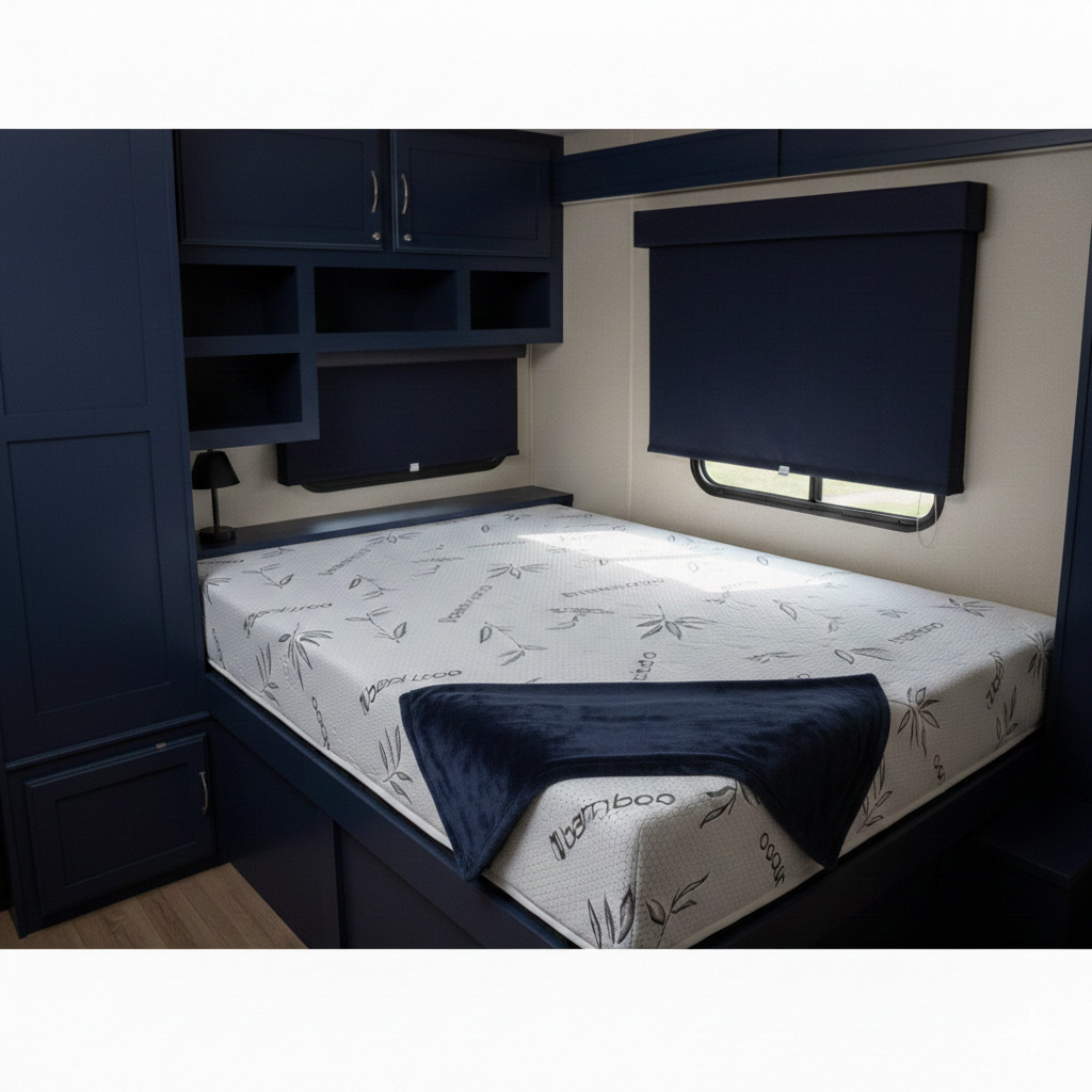 66″ x 80″ or 75″, 74″ Custom Foam Mattress Bed RV Trailer Camper Olympic Queen