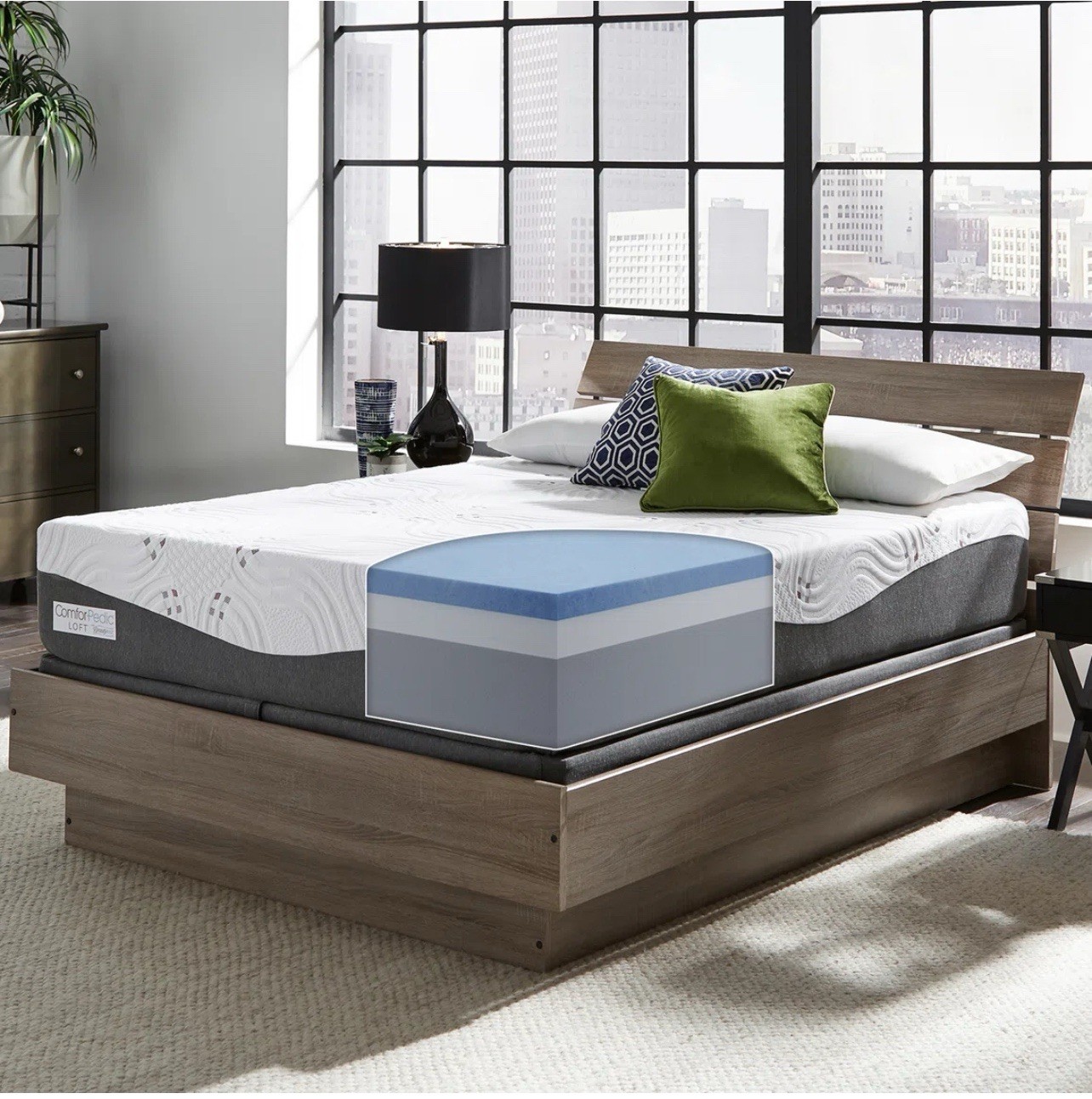 Beautyrest Comforpedic Loft 14-inch Gel Memory Foam King Mattress Medium