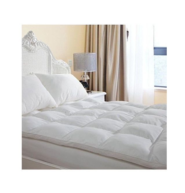 Plush Extra Thick Mattress Topper Queen for Softening Firm Mattress, Breathable