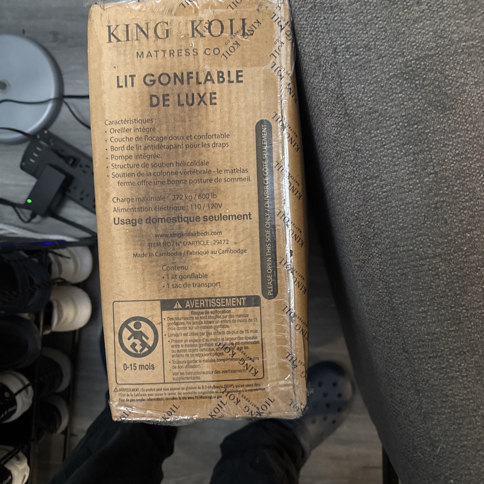 KING KOIL NATURAL ALCOTT KING EUROTOP ULTRA FIRM MATTRESS NEW CLOSEOUT FAST SHIP