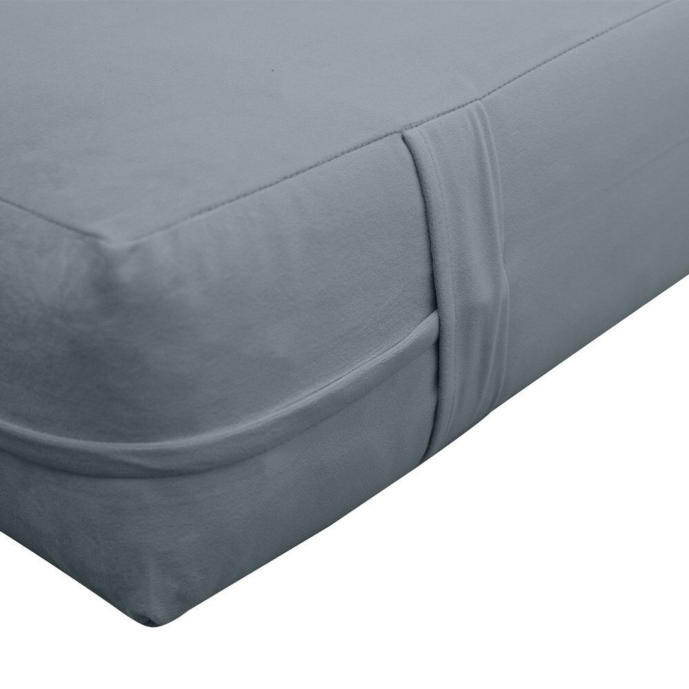 Knife Edge 6″ TWIN-XL 80x39x6 Velvet Indoor Daybed Mattress |COVER ONLY|-AD347