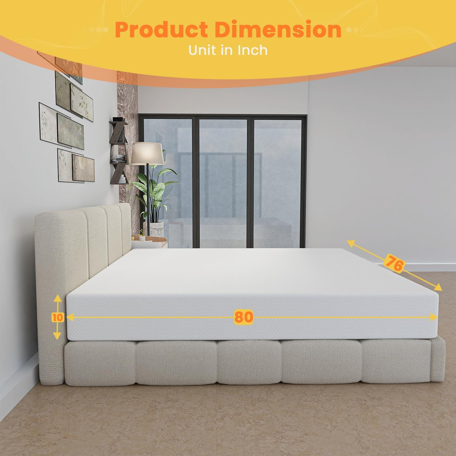 KING Cooling Gel Memory Foam Bed Mattress NO BACK PAIN Relief Soft ON SALE 10″