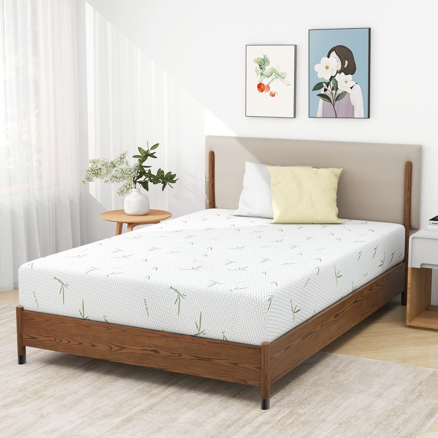 10 Inch Memory Foam Mattress Feel with Cover, Breathable Bed Mattresses with …