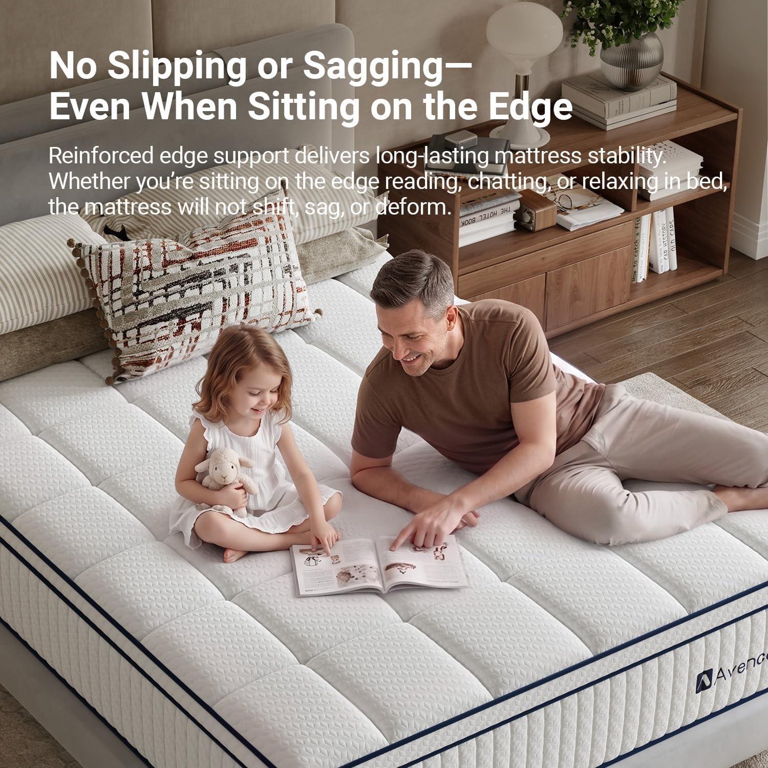 Medium Firm Twin Mattress 10 Inch – Excellent Motion Isolation & Edge Support
