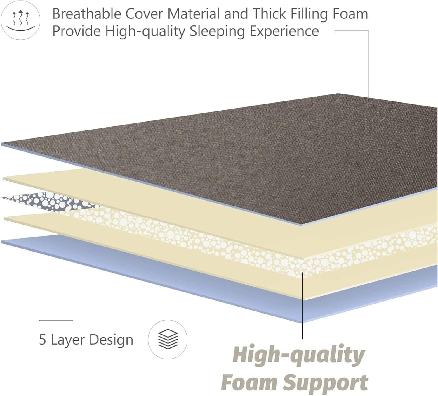 MAXYOYO Japanese Floor Mattress Futon Mattress, Thicken Tatami Mat #1129UUP1