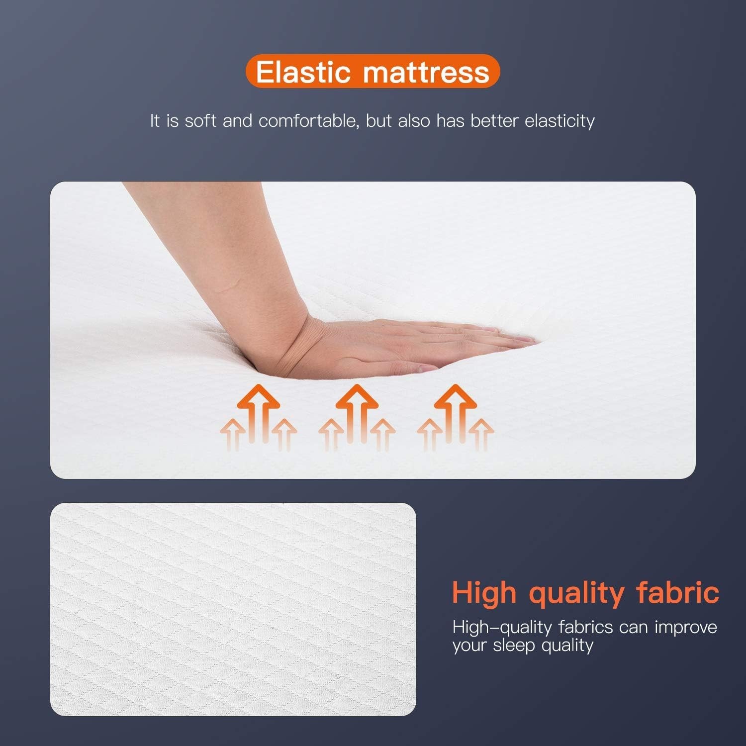 Pressure-Relieving Twin Mattress – 8 Inch CertiPUR Gel Foam with Removable Cover