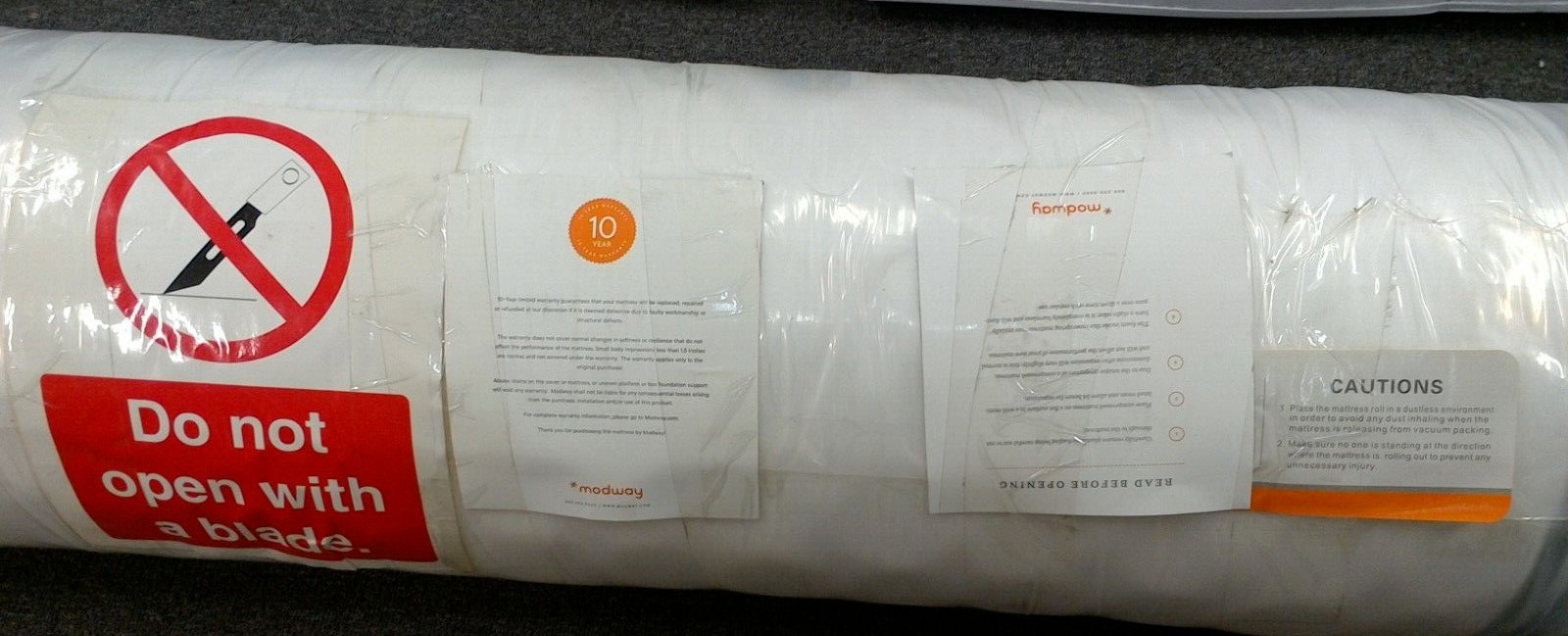 Jenna 10″ Twin Innerspring Twin Mattress in a box-Open Box-Plastic Seal Intact