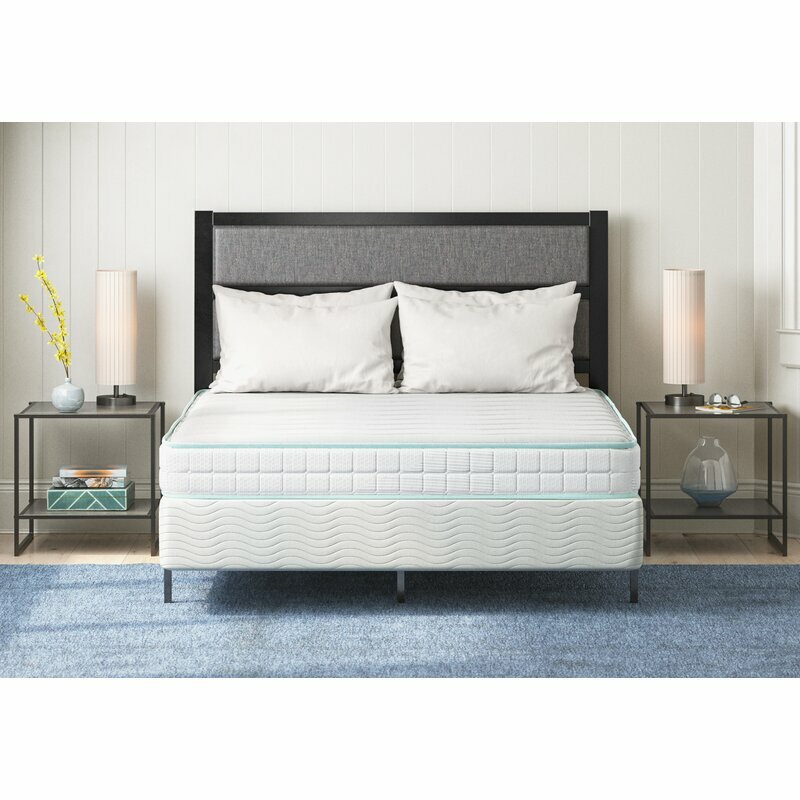 Twin Size Medium 8″ Inch Innerspring Mattress HD Foam Steel Coils Edge Support