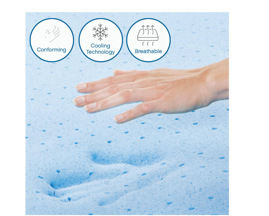 8in Gel Memory Foam Mattress #410069-1120 Medium Tight Top Twin XL , New