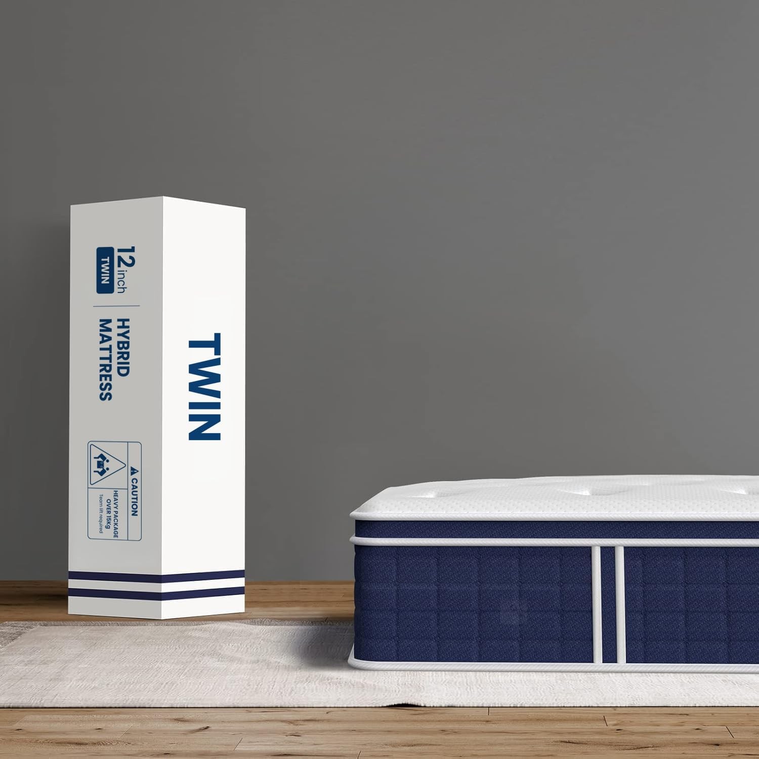 Twin Mattress 12 inch, Multi Layer Comfort Foam and Coil for Extra Back , Med…
