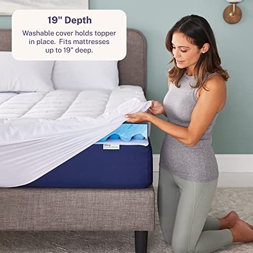 Dual Layer 4 Inch Memory Foam Mattress Size, Ultra Queen Topper Plush Support