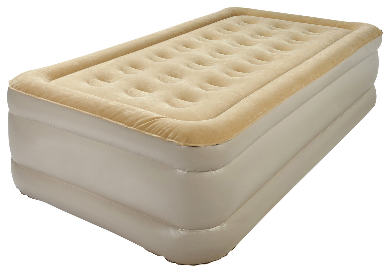 Serta Raised-Height Twin Air Mattress with Built-In AC Air Pump