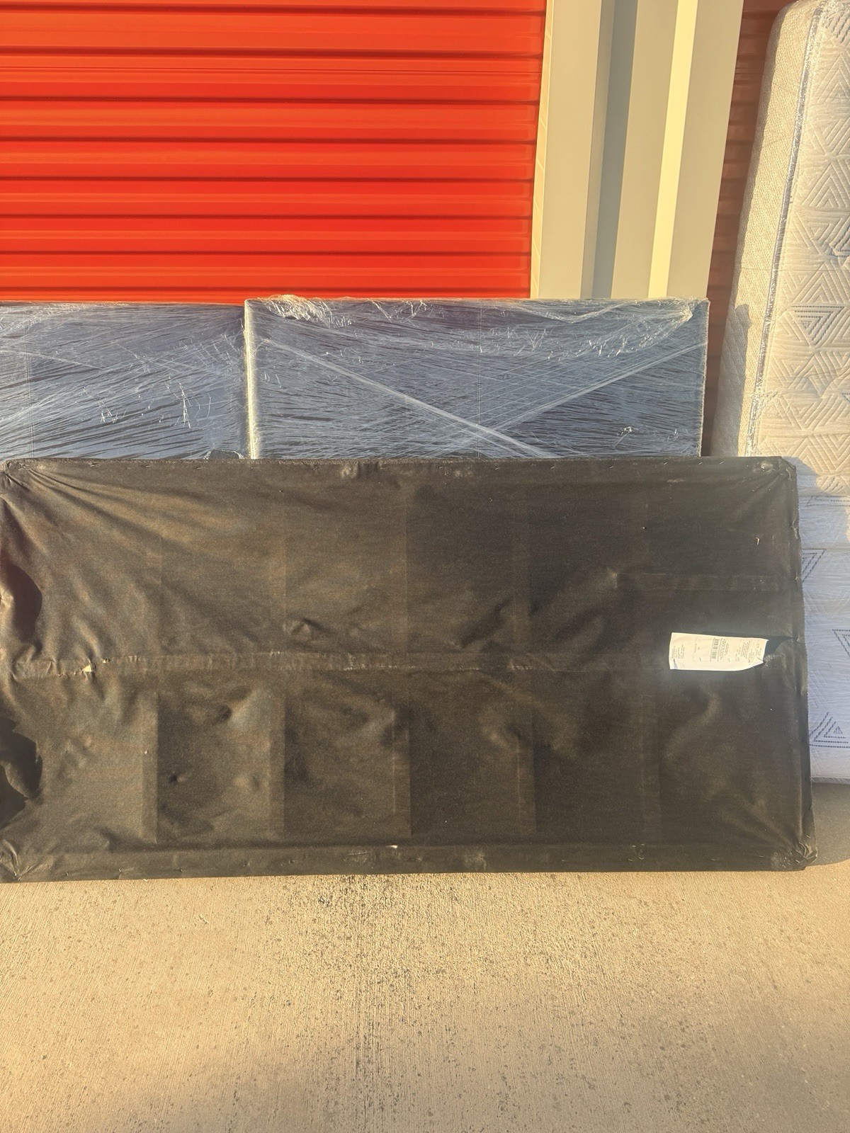 Assorted Rectangle Mattresses & Bed Frames, Geometric, White Black Gray
