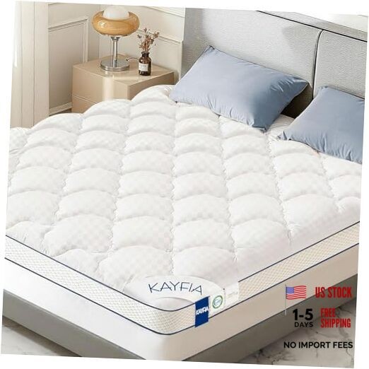 3 Inch Mattress Topper, Extra Thick Memory Foam Mattress Pad for Back Queen