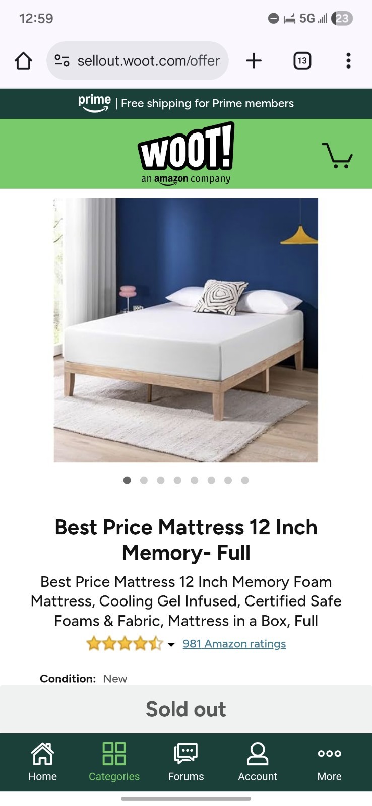 Best Price 12 Inch Memory Full Mattress In A Box Gel Memory Foam