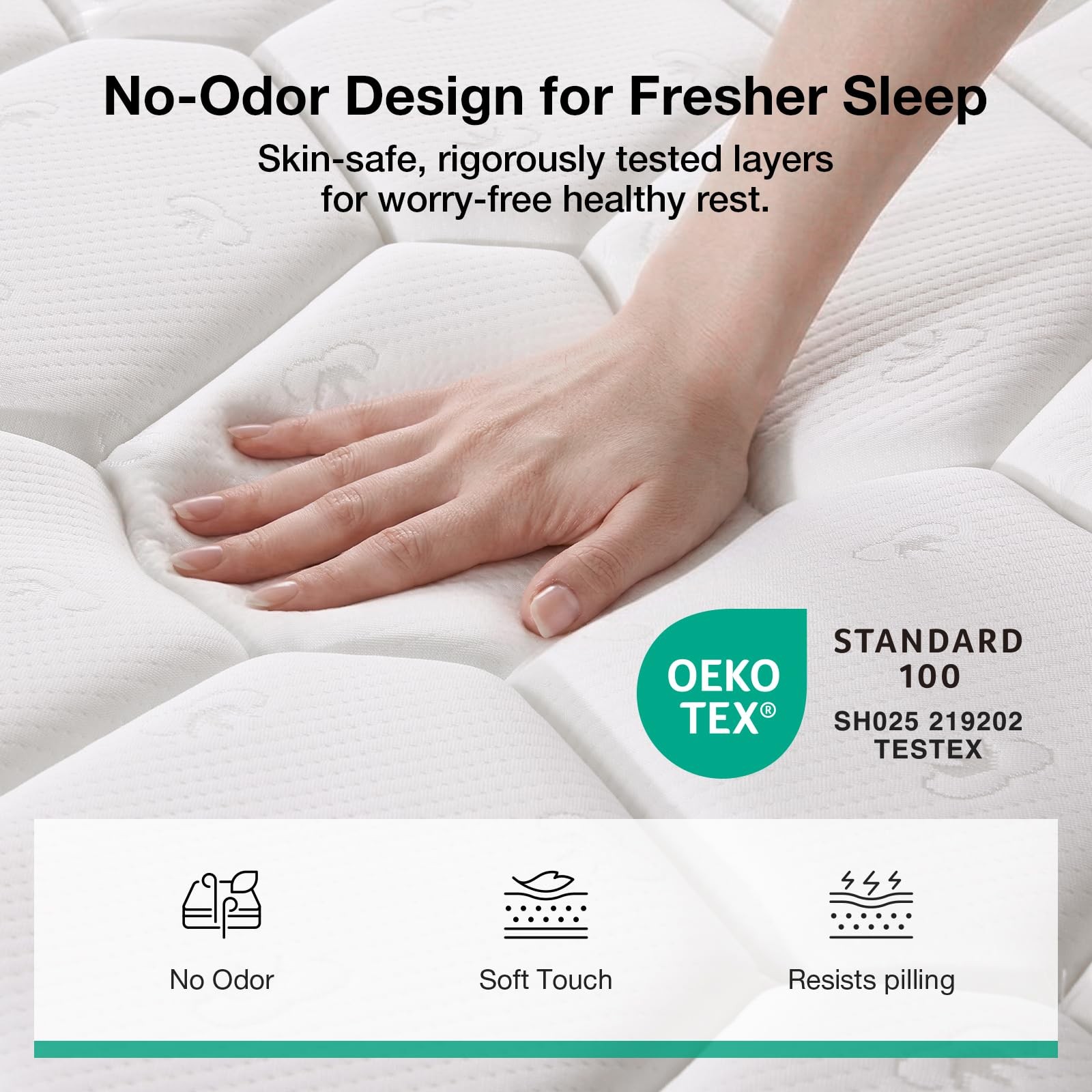 6 Inch Twin Mattress,Bonnell Spring Hybrid Mattresses for Spine Support & Coo…