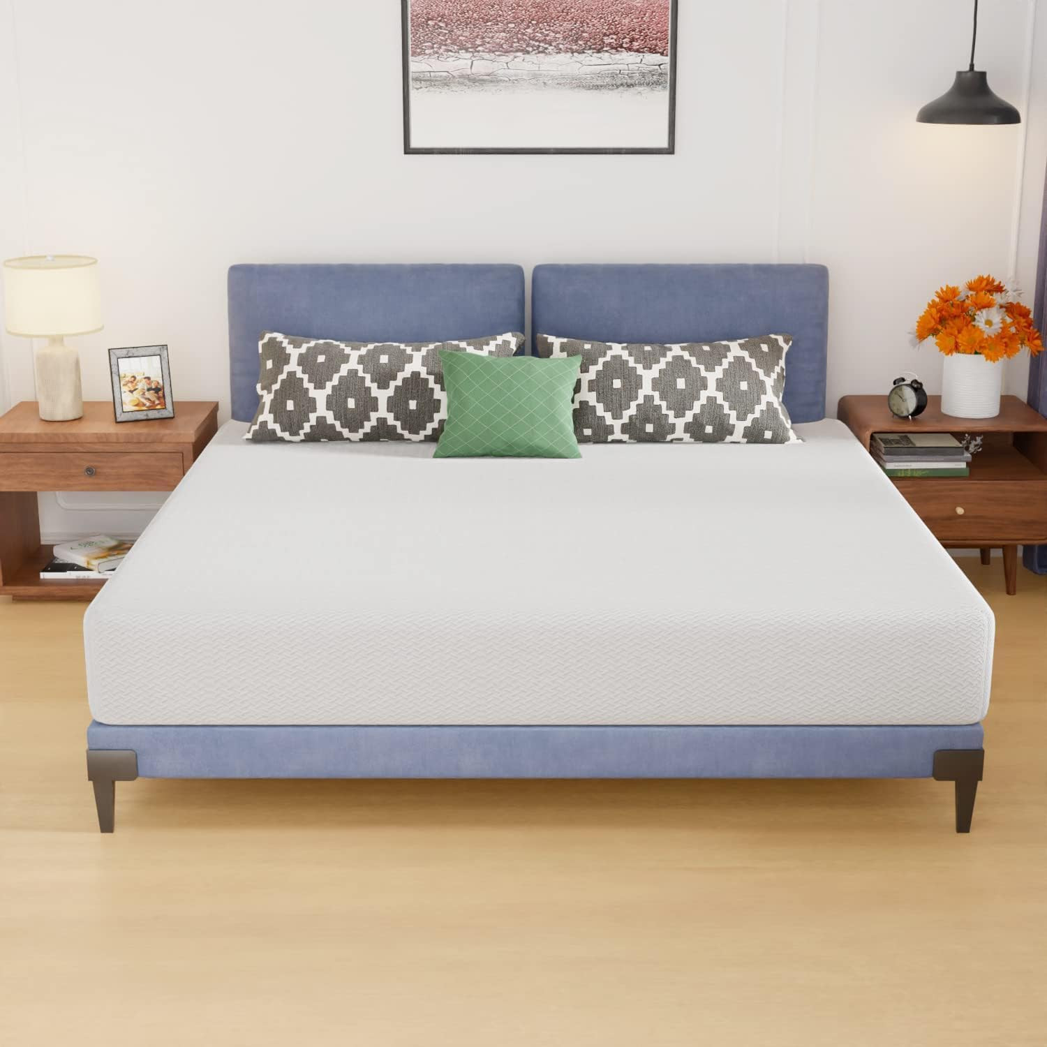 Paylesshere | 10 Inch King Mattress | Medium Firm Base Foam Mattress | Removable