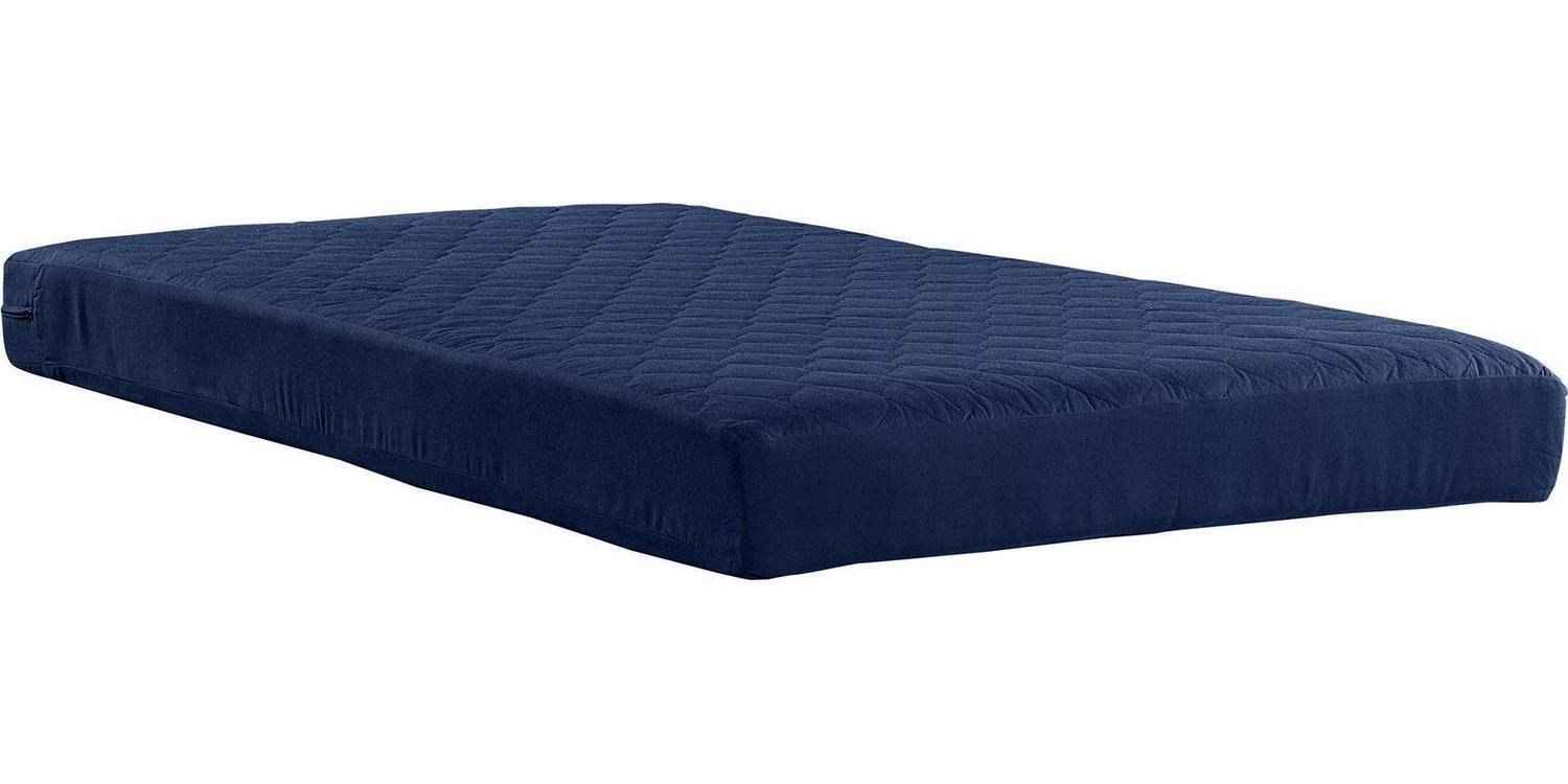 Twin Size 6″ Mattress in-a-Box For Bunk Bed, Daybed, Quilted Top Polyester Navy