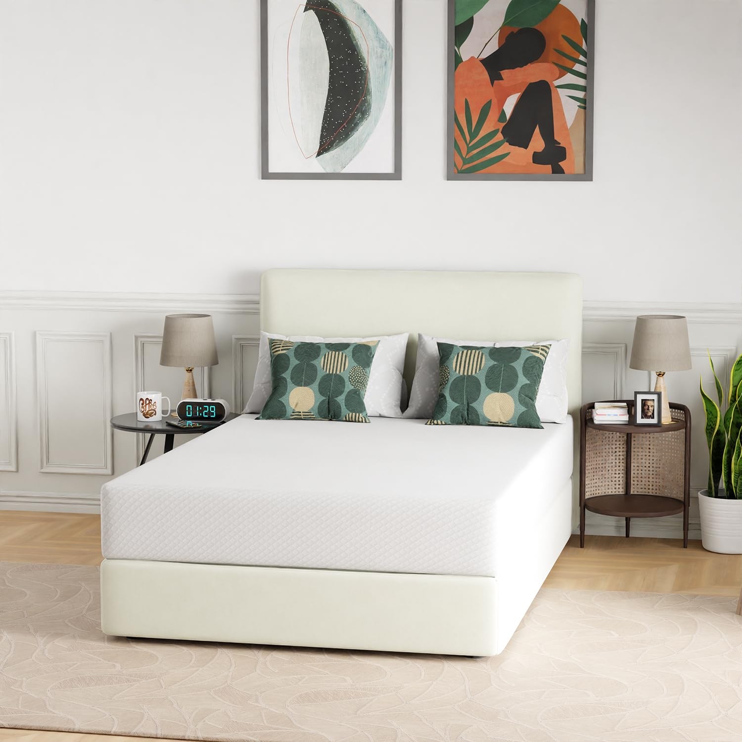 FDW | 10 Inch Full Mattress | Medium Firm | Gel Memory Foam Mattress | White …