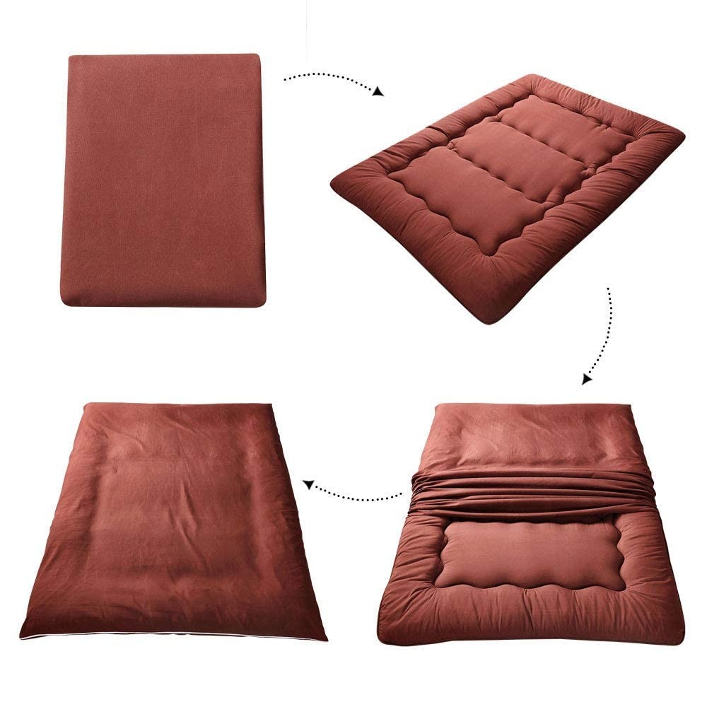 Japanese Floor Mattress Futon Mattress, Thicken Tatami Mat Sleeping Pad