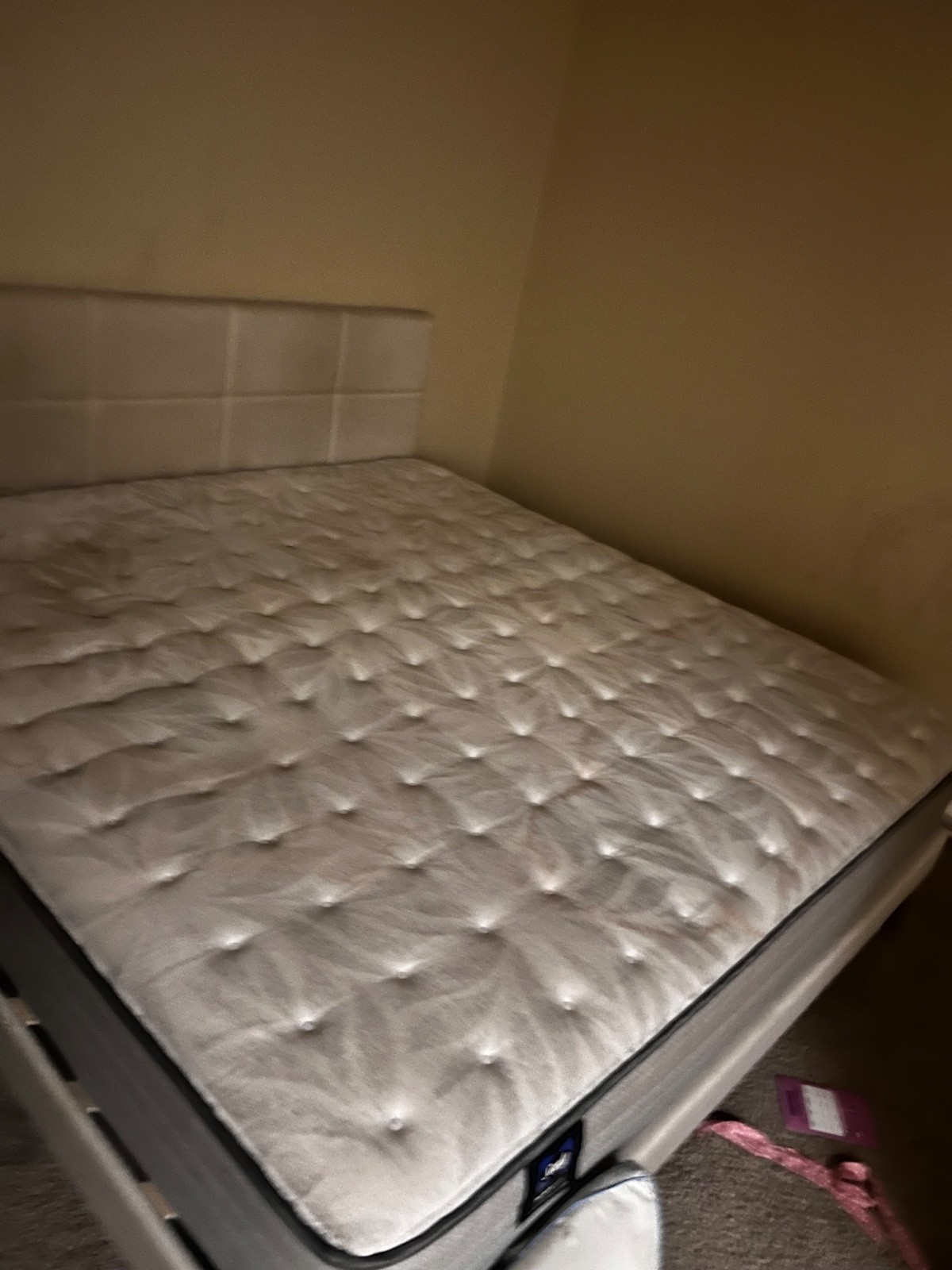 Sealy Posturepedic mattress king size -spring bloom with bed frame