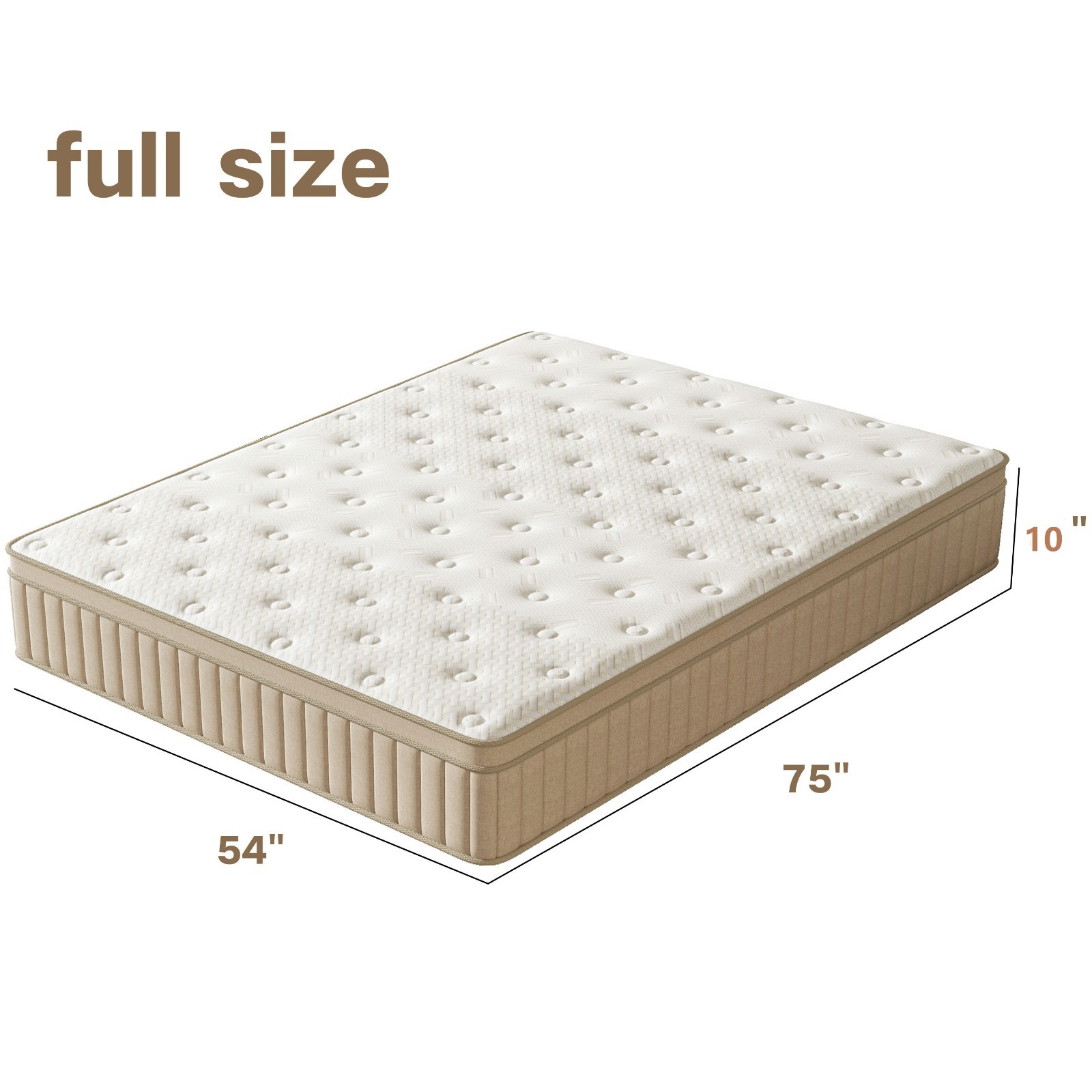 10″12″14″Gel Memory Foam Spring Hybrid Mattress Bed In Box Twin/Full/Queen/King