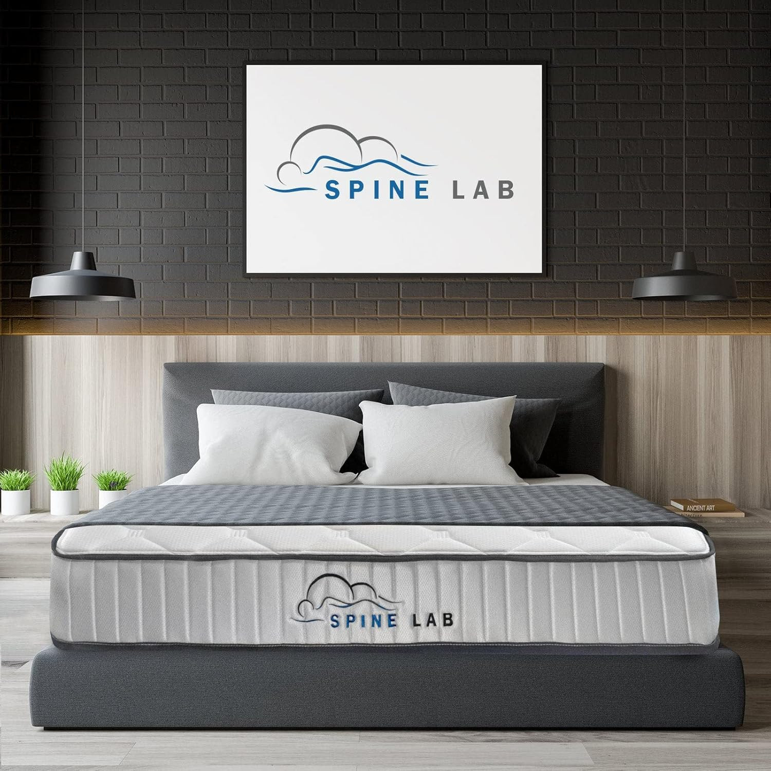 Mattress 5 Zone 21Cm Thickness Medium Firm Foam Bonnell Spring White, Queen