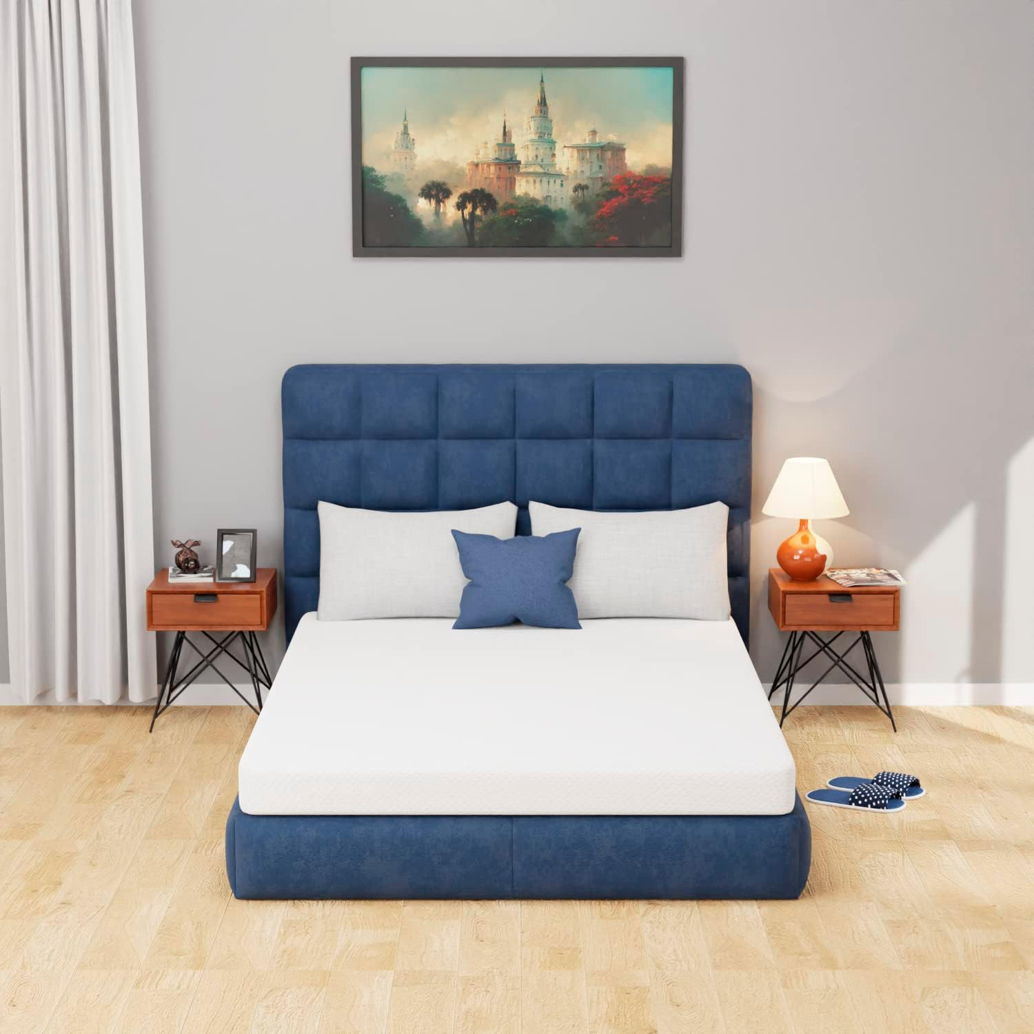 5 Inch Full Green Tea Memory Foam Mattress Cooling Gel Infused Mattress,Medium F