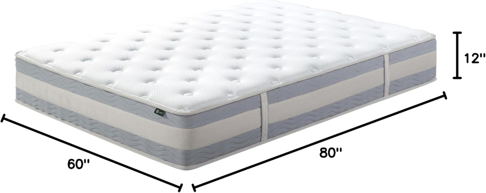 12 Inch Cooling Comfort Support Hybrid Mattress [New Version], Queen, Fiberglass
