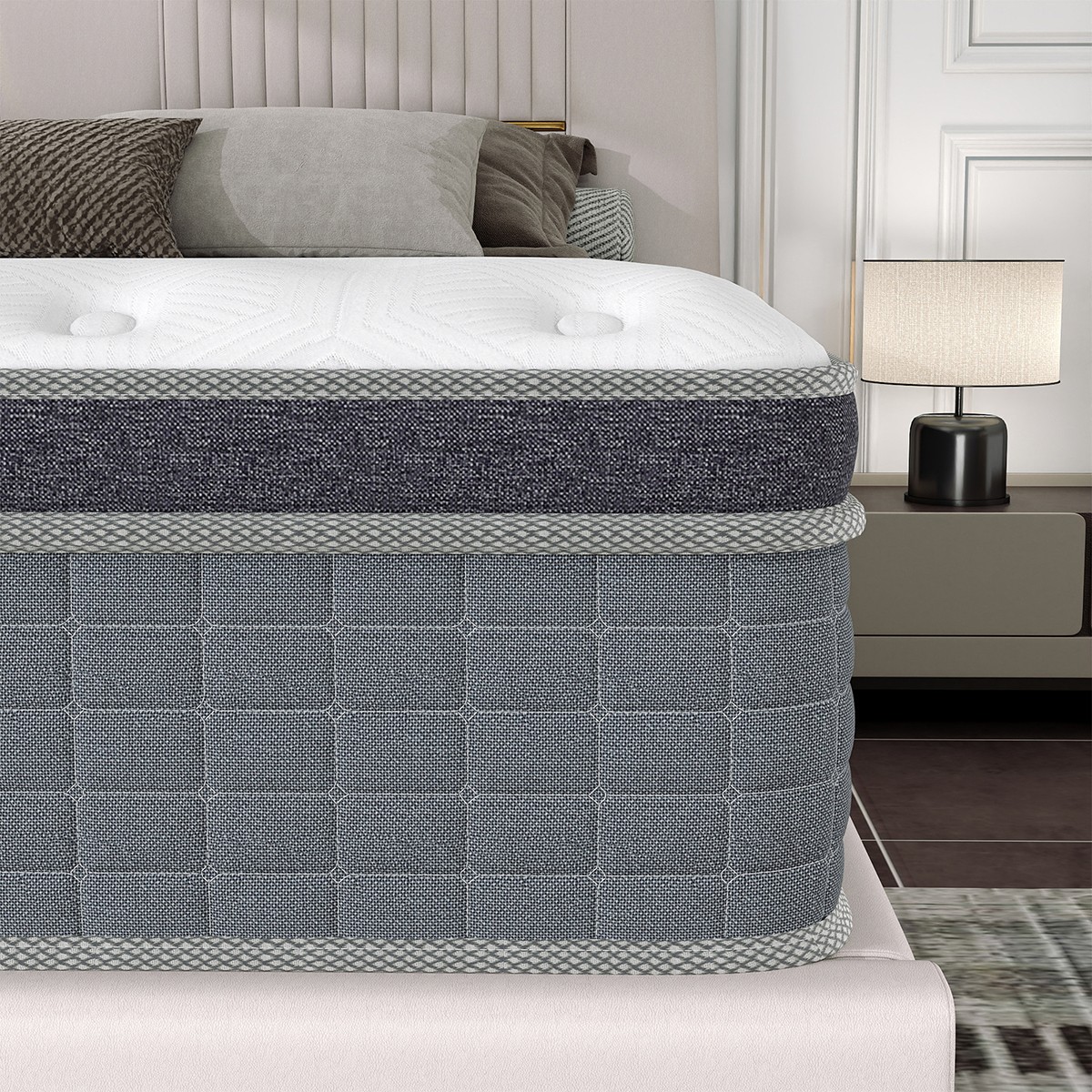 10″ 12″ 14″ Hybrid Mattress Gel Memory Foam Spring Twin Full Queen King In A Box