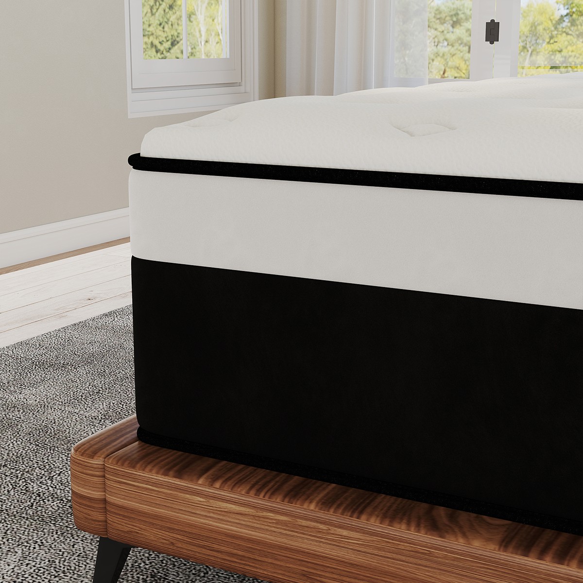 12″14″ Hybrid Mattress in A Box InnerSpring Gel Memory Foam Twin Full Queen King
