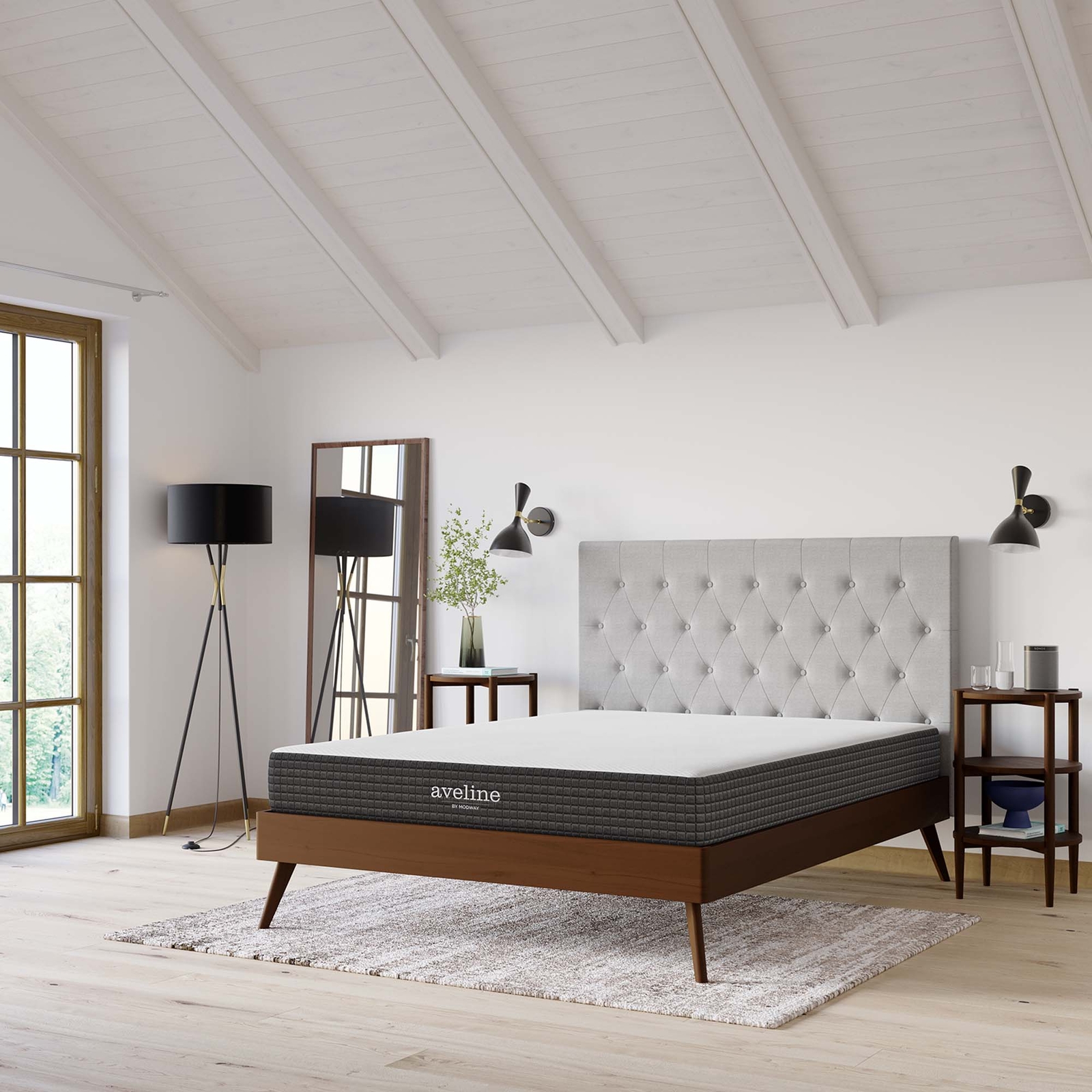 Modway 8″ Cool Gel-Infused Firm King Memory Foam Mattress With 10 Year Warranty