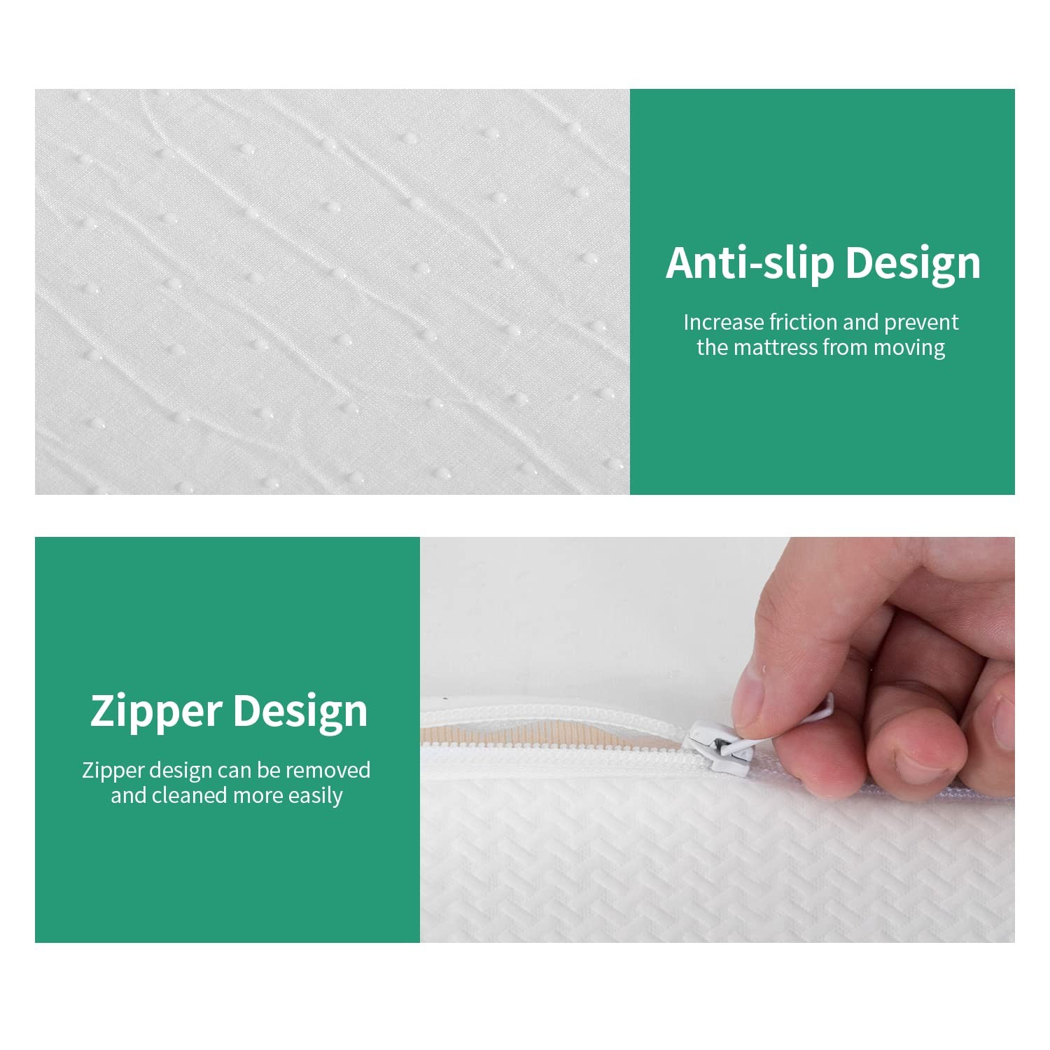 12 Inch Green Tea Memory Foam Mattress,Bed-in-a-Box Medium Firm Mattress Cert…