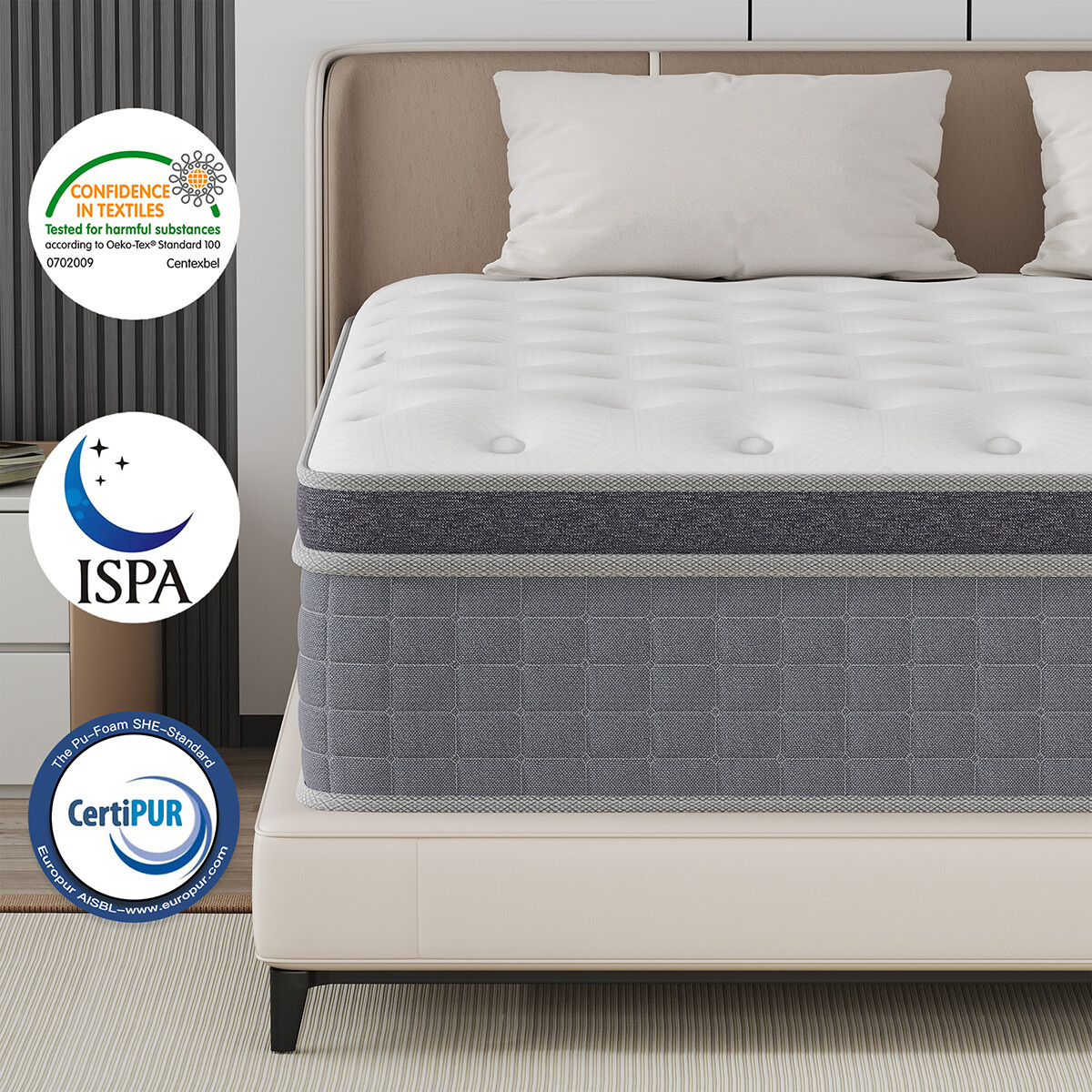 12″ Gel Memory Foam Hybrid Mattress Innerspring Medium Twin Full Queen King Size