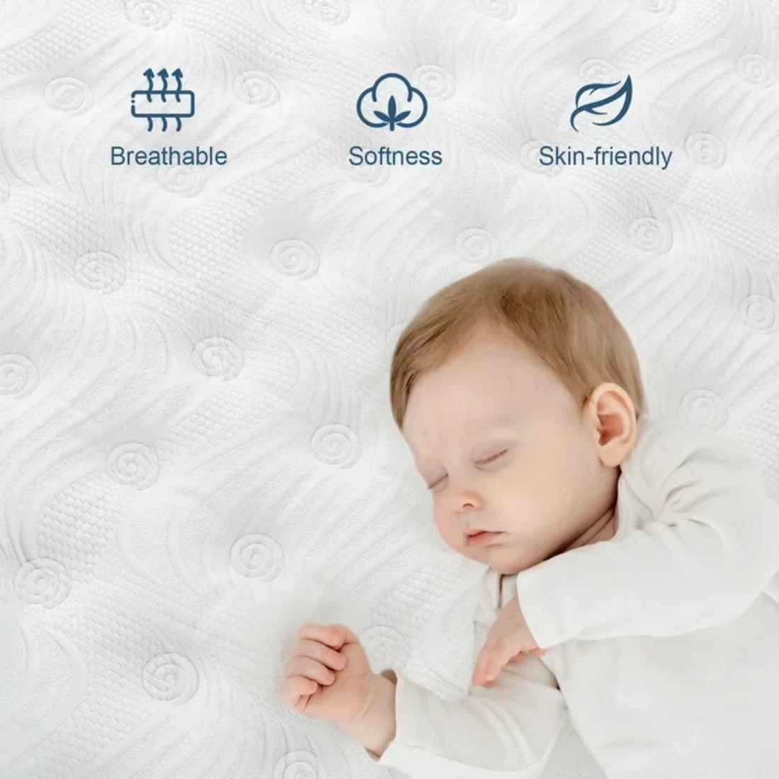 10″ King Gel Memory Foam Colchon Hibrido Cama Mattress in Box Hybrid Medium Firm