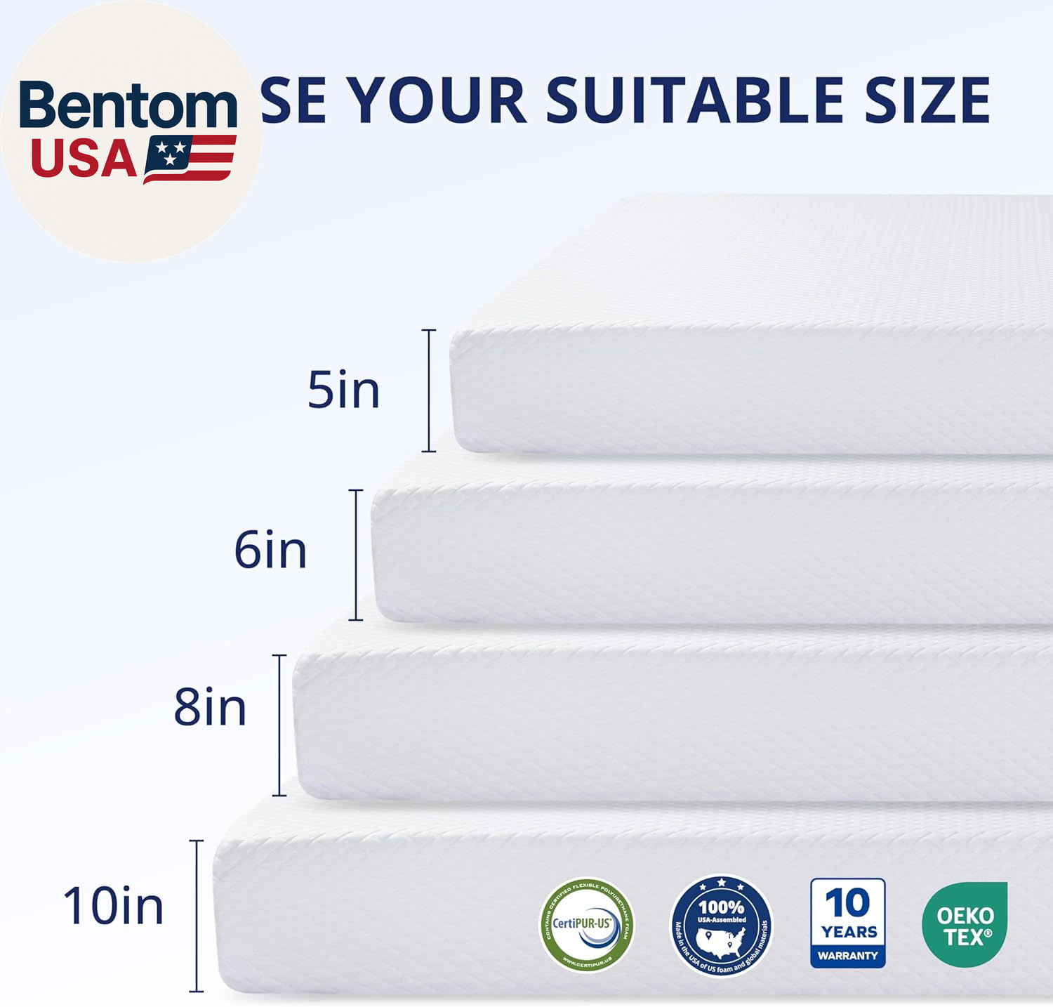 Twin Mattress for Kids 6 Inch Memory Foam Mattress with Cooling Green Tea Gel,Re
