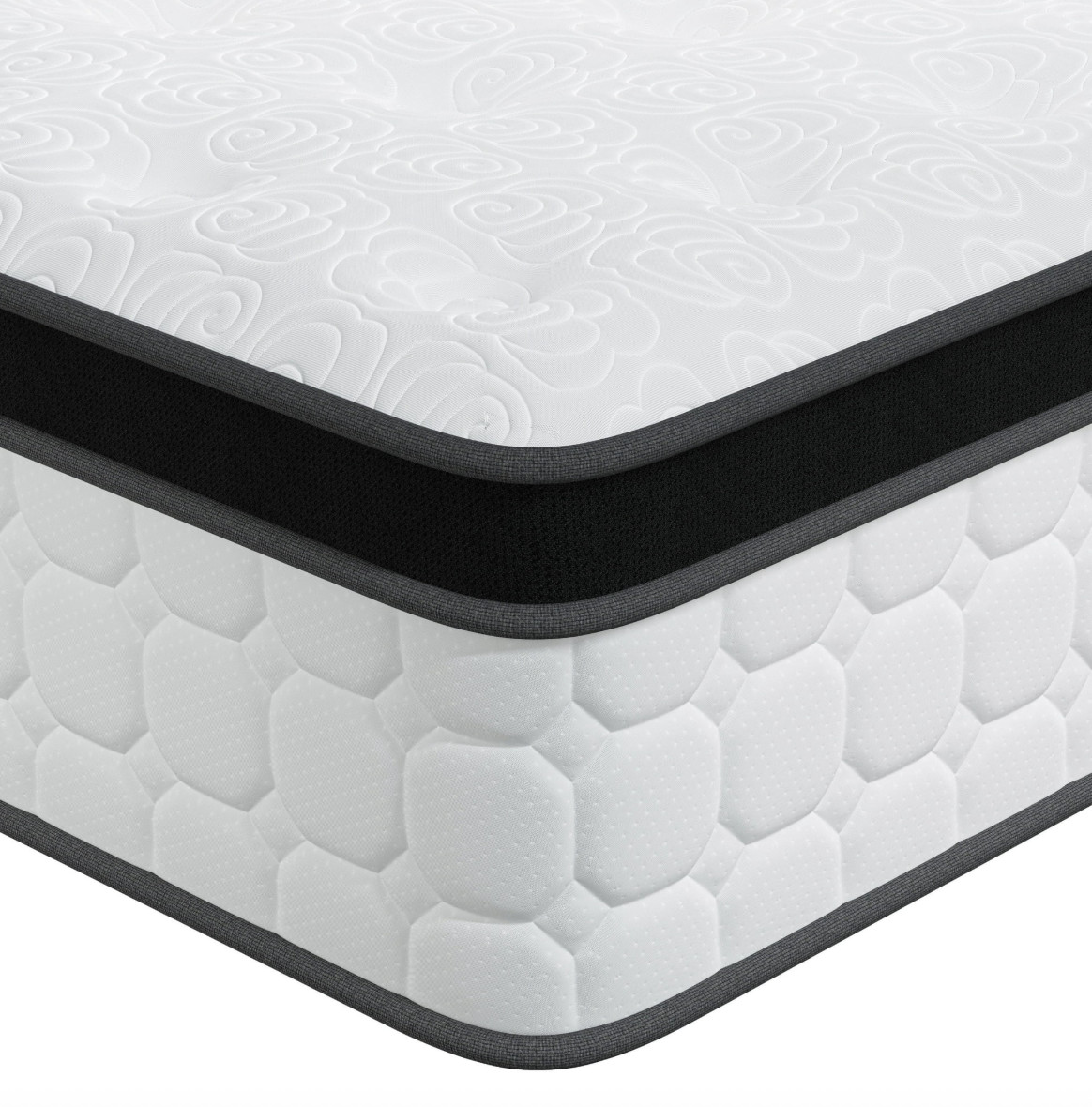 12in King Gel Memory Foam Hybrid Mattress Medium Firm Bed Colchon King Cama USA